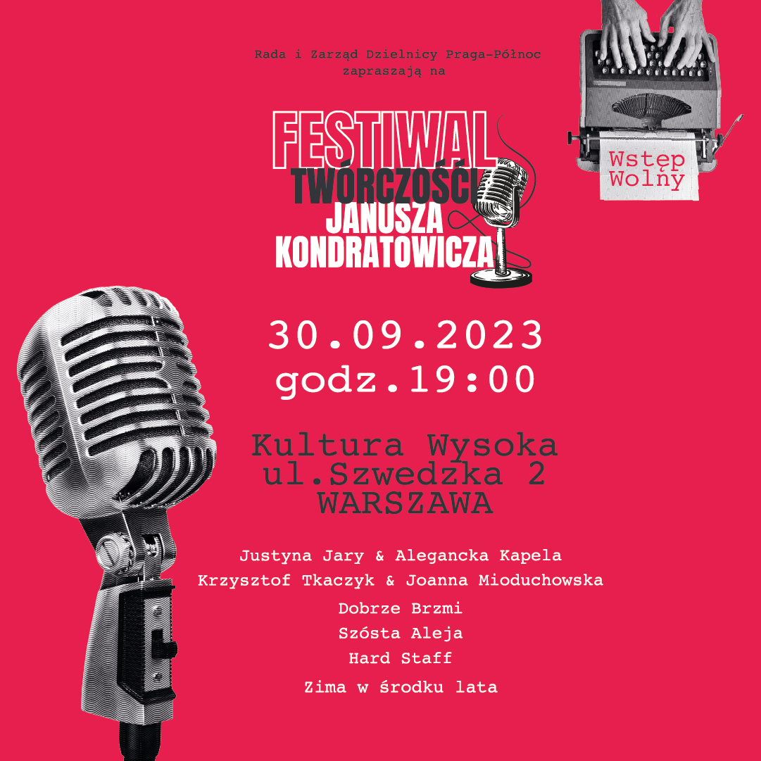 Festiwal Twórczości Janusza Kondratowicza 01